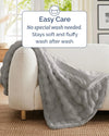 Faux Fur Bubble Throw Blanket