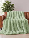Faux Fur Bubble Throw Blanket