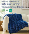 Faux Fur Bubble Throw Blanket
