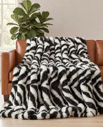 Faux Fur Bubble Throw Blanket