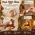3D Glow Wood Stickers