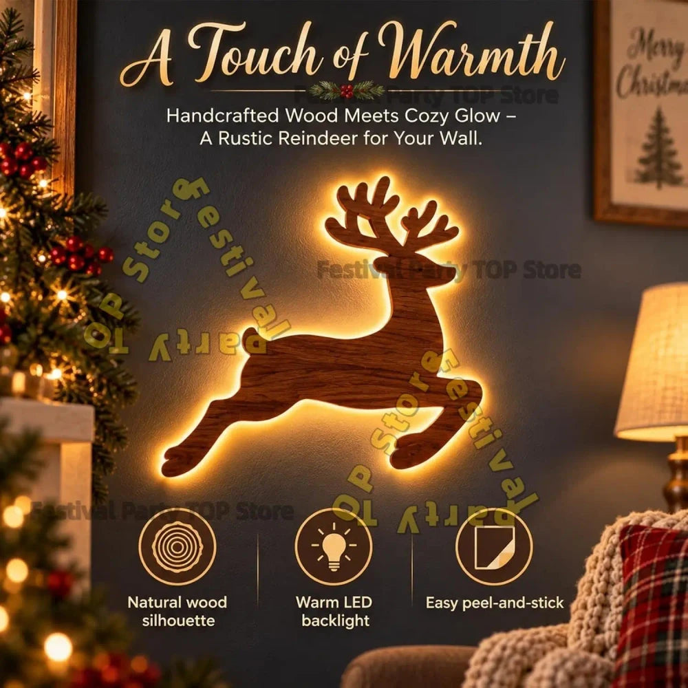 3D Glow Wood Stickers