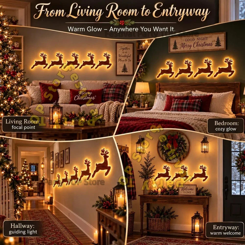 3D Glow Wood Stickers