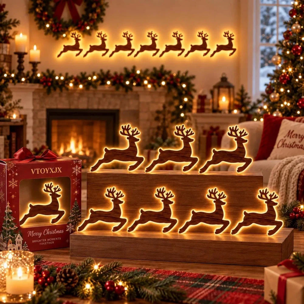 3D Glow Wood Stickers