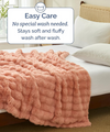 Faux Fur Bubble Throw Blanket
