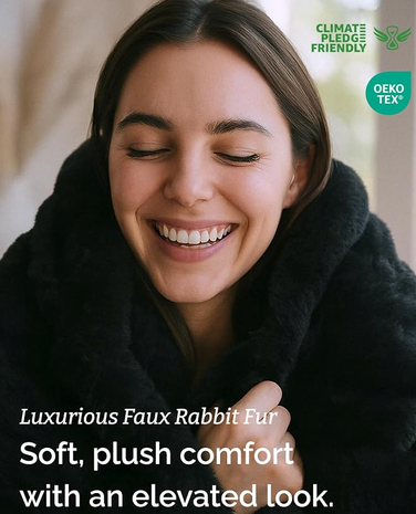 Faux Fur Bubble Throw Blanket