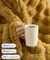 Faux Fur Bubble Throw Blanket