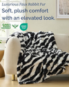 Faux Fur Bubble Throw Blanket