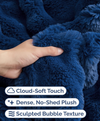 Faux Fur Bubble Throw Blanket