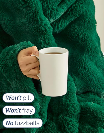 Faux Fur Bubble Throw Blanket