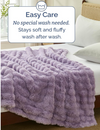 Faux Fur Bubble Throw Blanket