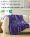 Faux Fur Bubble Throw Blanket