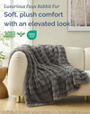 Faux Fur Bubble Throw Blanket
