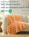 Faux Fur Bubble Throw Blanket